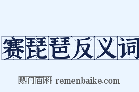 赛琵琶反义词是什么意思的图片